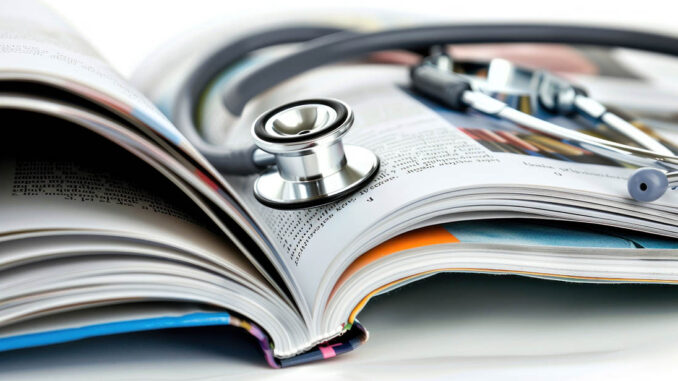 Stethoscope on Open Book