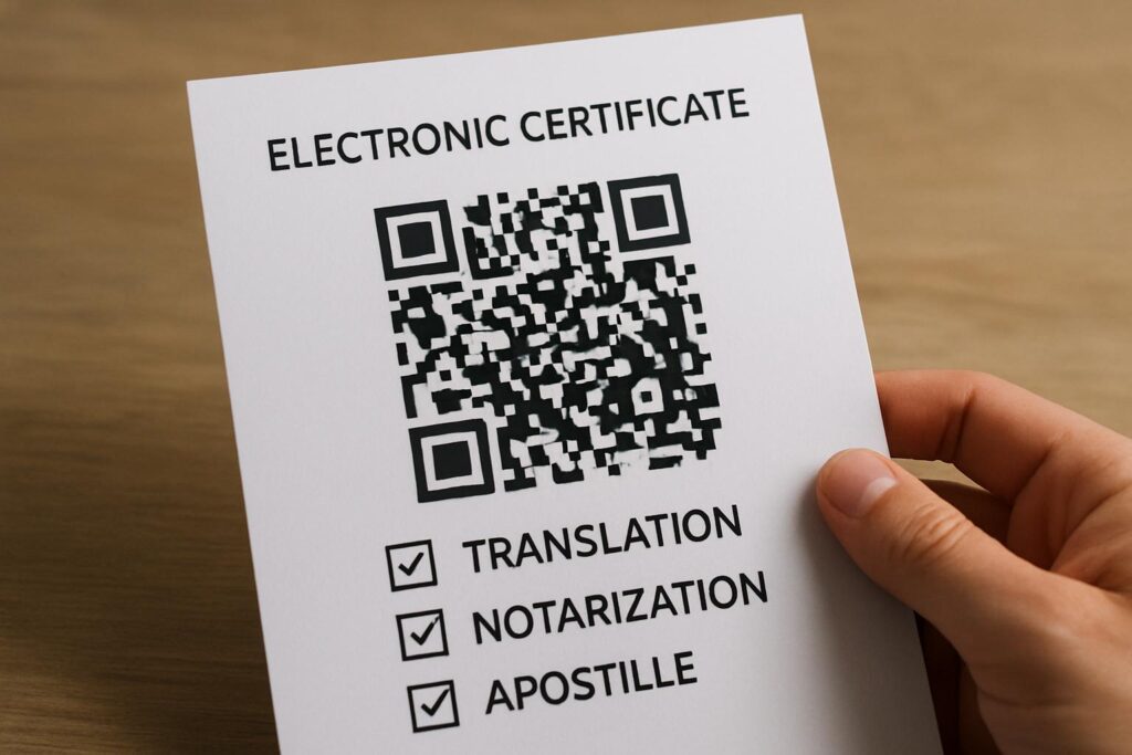 Электронная справка с QR-кодом: можно ли ее перевести, заверить и апостилировать — практическое руководство